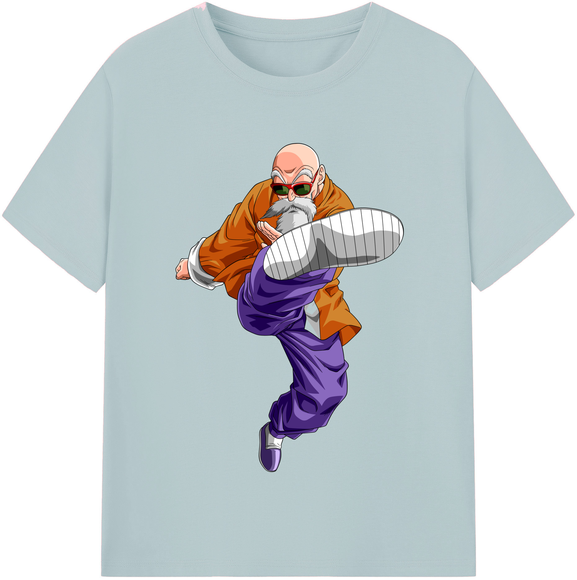 （画像用） ドラゴンボール 亀仙人（かめせんにん） DRAGON BALL Master Roshi Kame Sennin 綿100％半袖Tシャツ（フロントプリント）